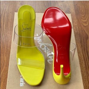 Christian Louboutin Just Nothing Citrus Sandals